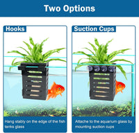 Aquarium Plant Holder 4 PCS Aquatic Plant Pot – Essentials for Fish - Black - image 4