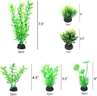 AQUANEAT Artificial Fish Tank Plants - Green - image 2