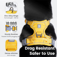 Pawaii No Pull Dog Harness with Pet ID Tag, Reflective Vest – Essentials for Dogs - XS(Bigger than Normal(Chest: 12"-17")) / Pineapple Yellow - image 4