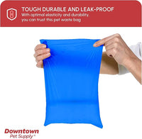 Downtown Pet Supply Dog Waste Bags (1000 CT - Rainbow Bags & 2 Dispensers) Clips to Dog Leashes & Harnesses - Poop Scoop Bags are Leak-Proof & Unscented