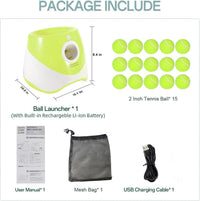 MEKAPLE Automatic Dog Ball Launcher - Launcher - Light Green - image 2