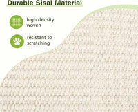 Cat Scratchers for Indoor Cats, Double-Sided Cat Scratcher with Natural Sisal, Scratch Pad for Scratcher Lounge, Durable Solid Wooden Structure