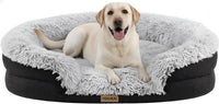 Miorun Fluffy Orthopedic Dog Beds Large Sized Dog - Gray / XL(48", UP to 110lbs)