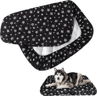 Waterproof Dog Bed Covers Replacement Lovely Grey Star Print - Black Star / 44 x 54 x 6 inch