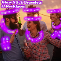 Kannove purple light up glow stick pop tubes, 12 pack - view 14