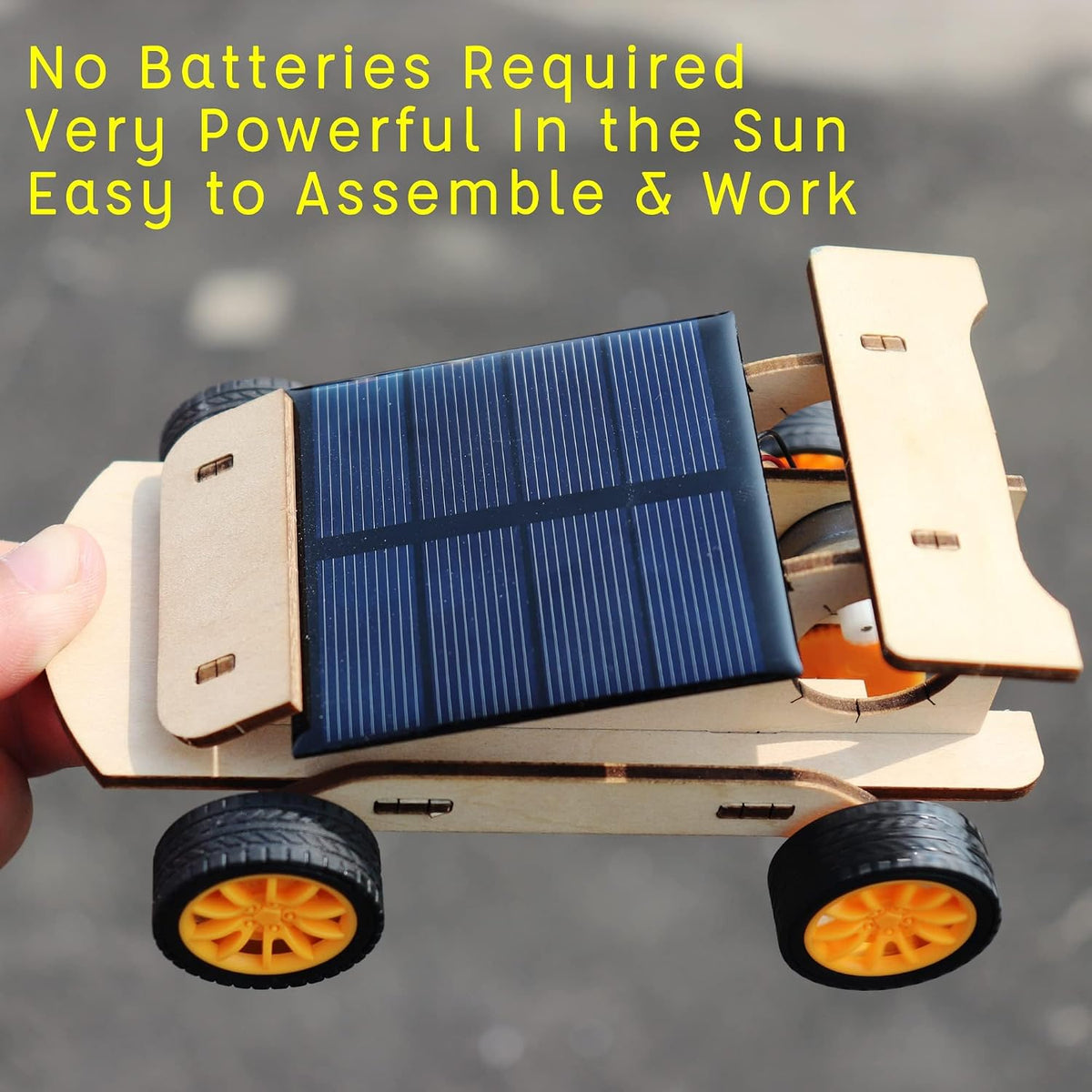 SCAEMO DIY remote control car and solar car STEM kit with two assembled cars - view 4