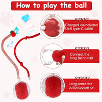 Interactive Cat Toys Smart Ball for Cats & Dogs! Now with 2 Rapid - Yellow＆Green - image 3