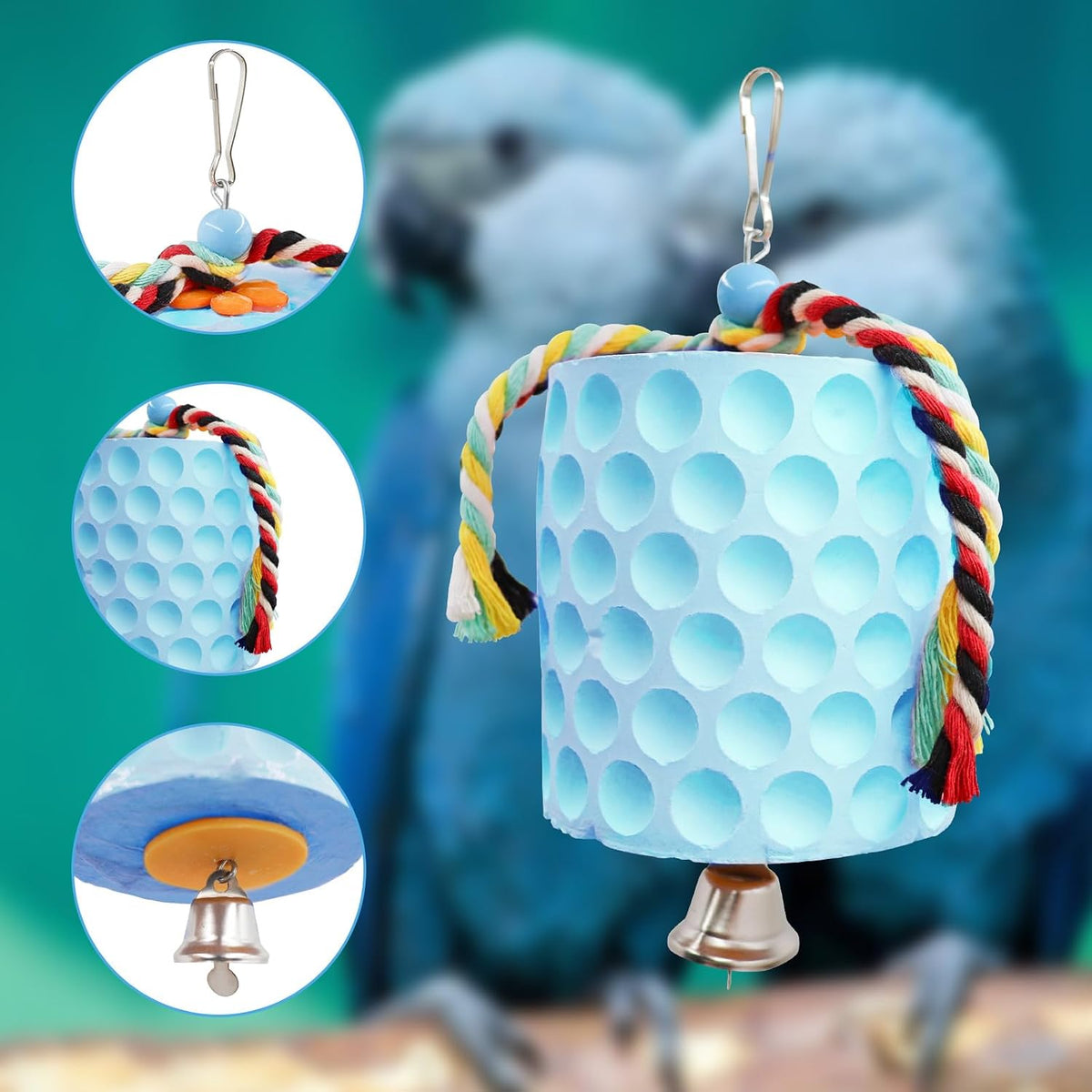 Extra Large Bird Chewing Toy - Blue - image 4