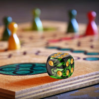 24 of Pack 16MM 6 Sided Dice Set, Two Colours D6 Game Dice Set - 16mm Green-black - image 4