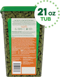 Greenies Feline Adult Dental Cat Treats, Oven Roasted Chicken Flavor, 21 oz. Tub