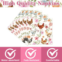 Yoyuspy 50 pink pumpkin baby shower napkins in gingham and polka dot prints - view 35