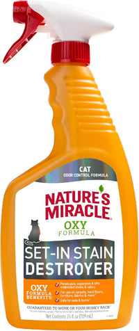 Nature's Miracle Just for Cats Oxy Stain and Odor Remover - 24 Fl Oz (Pack of 1)
