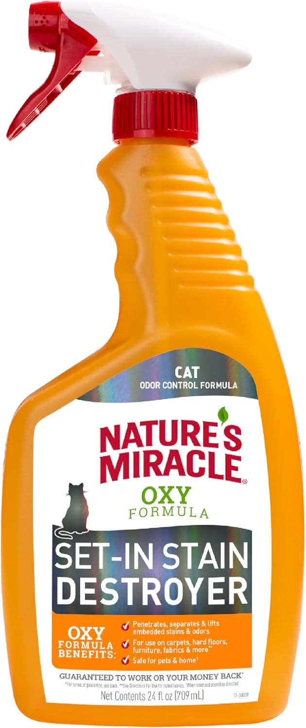 Nature's Miracle Just for Cats Oxy Stain and Odor Remover - 24 Fl Oz (Pack of 1)