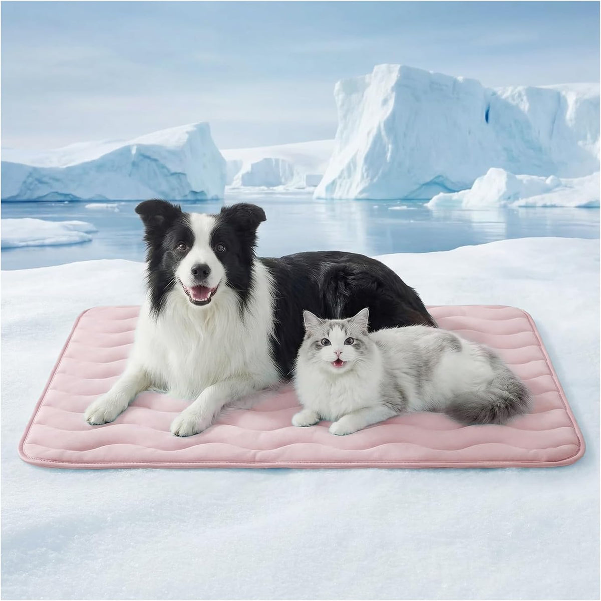 furrybaby Dog Cooling Mat, Self Cooling Mat for Large Dogs& Cats - Pink / 48"x30"(X-Large)