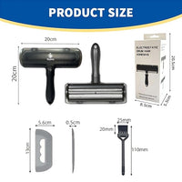 Skyana Pet Hair Roller Brush, Reusable Fur Removal Tool,Self-Cleaning Lint Roller for Dogs and Cats.Hair Removal for Fourniture,Couch,Carpet,Clothing,and Bedding (Black)