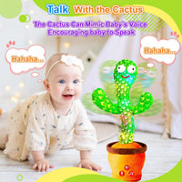 Rechargeable Dancing Talking Cactus Toy - Green - image 4