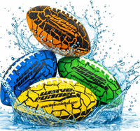 Wave Runner 9.25 inch waterproof junior football with textured grip for pool and beach