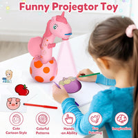 KETIEE Unicorn Drawing Projector Toys for Ages 5-7 – Fun for Kids & Family - Pink Red / Small - image 3