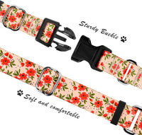 Martingale Dog Collar with Buckle - Creamy Natural / Medium - image 2