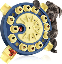 Large 3-Level Dog Puzzle Toy - Yellow-Blue