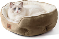 Small Dog Bed for Small Dogs, Cat Beds for Indoor Cats - Small (Pack of 1) / Light Brown - image 2