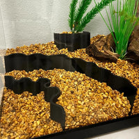 REEFSHAPE Aquarium or Terrarium Substrate Cliffs Combo Pack | Separate Substrate Layers in Aquariums or Terrariums to Create Cliffs & Depth | Made in USA (Cliff Combo, Black)