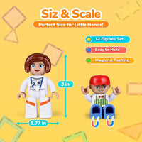 Mruikeny 12 Pieces Large Magnetic Figures for Kids Ages 3 4 5 6 7 8+ – Fun for Kids & Family - Vibrant - image 2