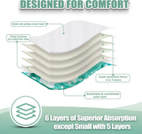 wegreeco Washable Reusable Premium Female Dog Diapers - Large / Spring Colors - image 4