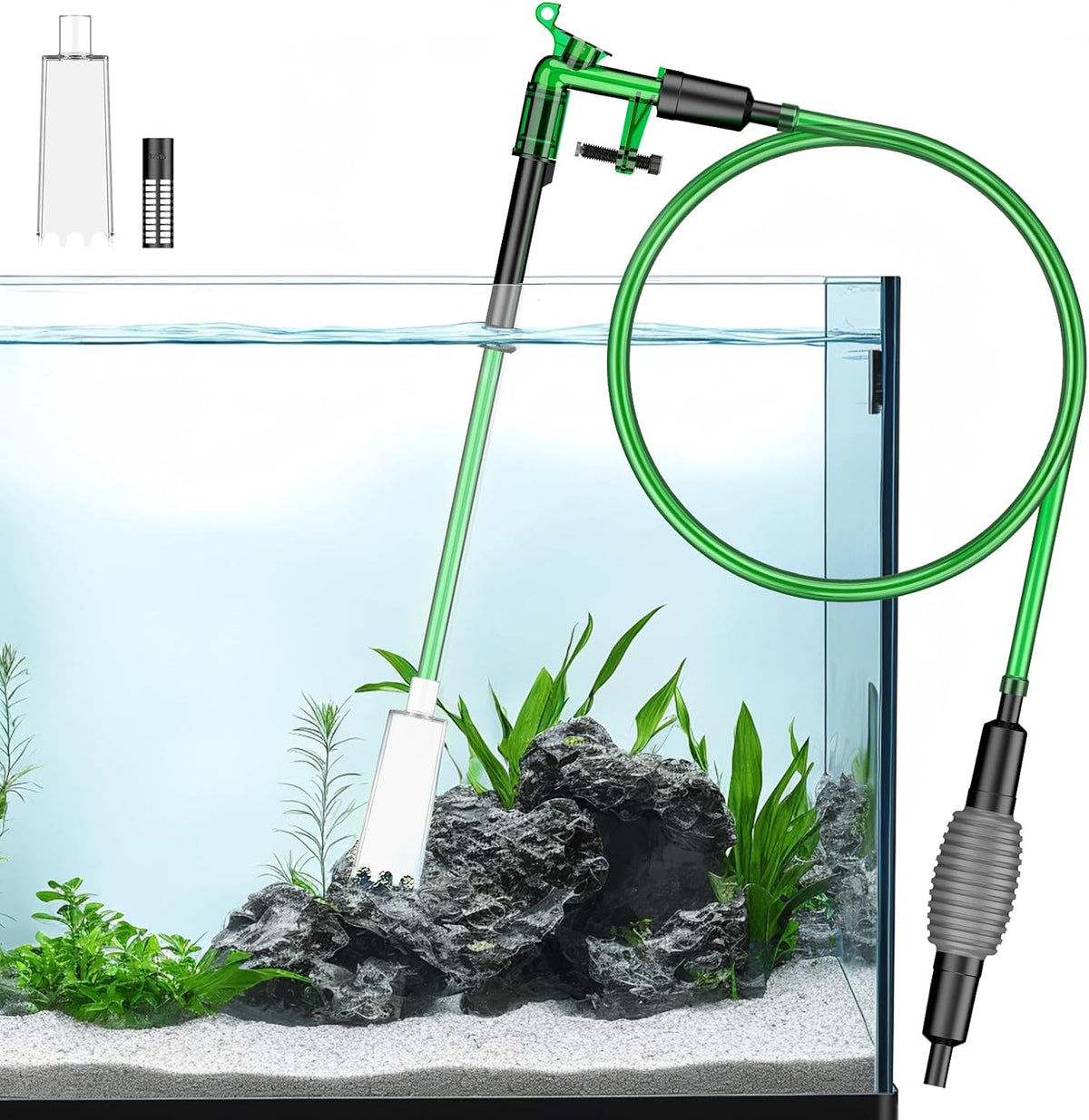 Pawfly 10 Gallon Aquarium Vacuum Gravel Cleaner - 30-60 Gallon