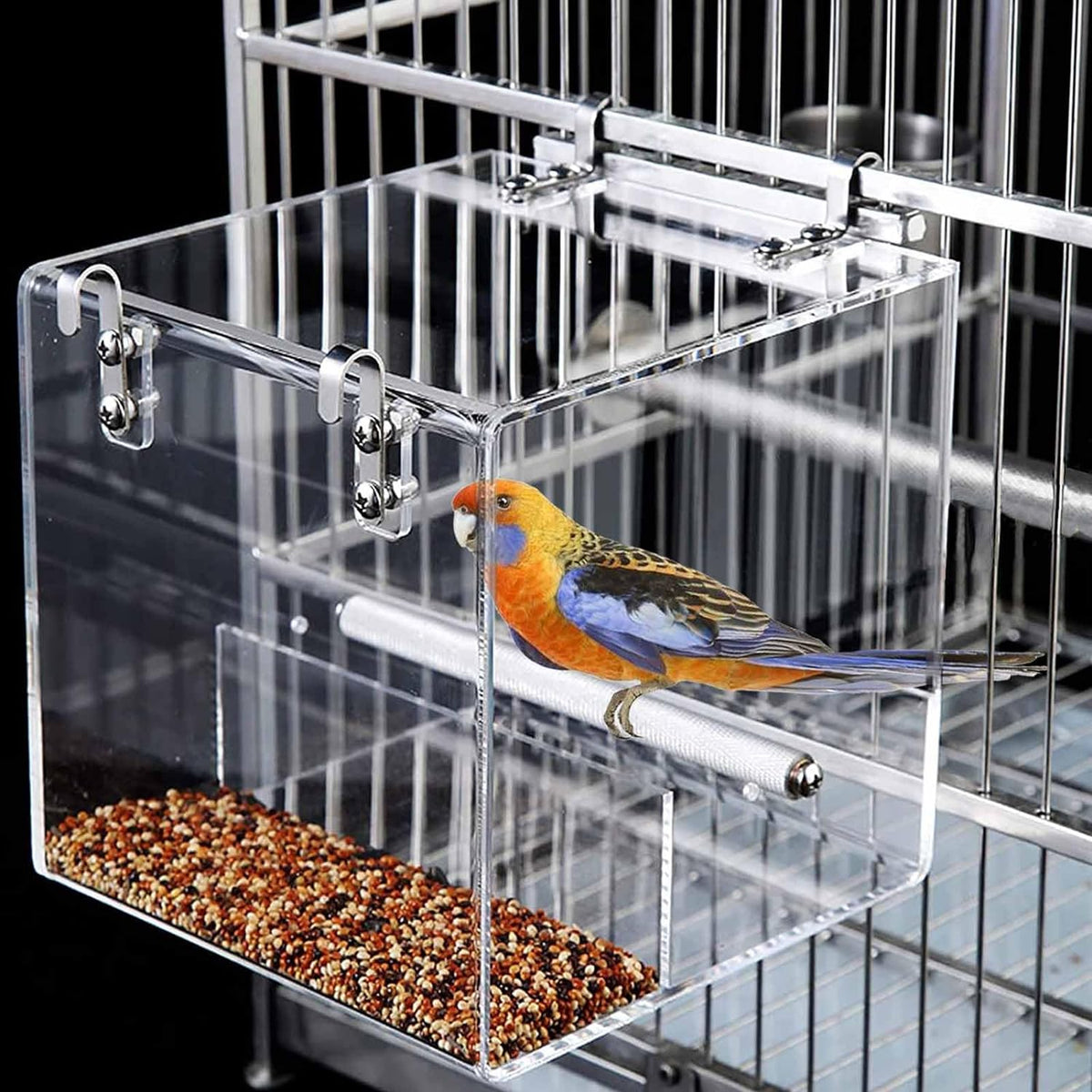 No Mess Bird Feeder for Cage - Small