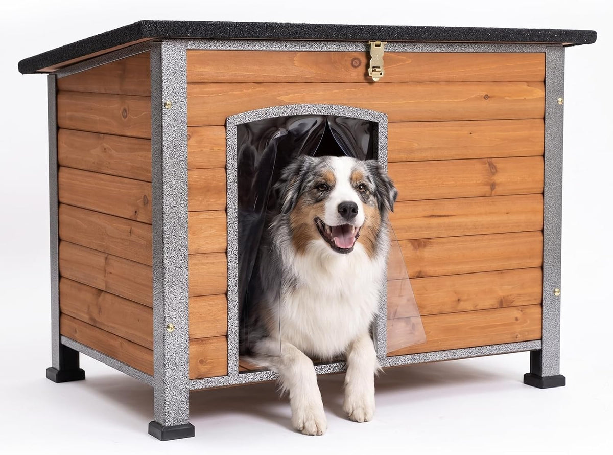 Suumerpety Indoor Outdoor Dog House - L-Brwon