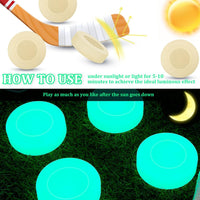 Deekin glow in the dark hockey pucks glowing green, PVC pucks with matte finish - view 7