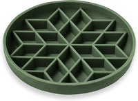 OHMO Slow Feeder Dog Bowl, 5.9" Lick Mat for Dogs, Tree of Life - Camo Green / Diamond-M(7.3“)