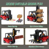 1:24 RC Forklift for Kids - Forklift&cranes(red) - image 3