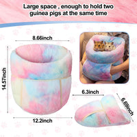 2 Pcs Guinea Pig Fleece Hideouts, Blue, Khaki, Star – Daily Care for Small Pets - Gradient Colors / Blending - image 2