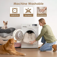 EHEYCIGA Washable XL Dog Beds Large Sized Dog - Beige / 36" x 27" x 3.5" - image 4