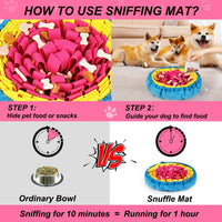 SZEE Snuffle Mat for Dogs - Rose Red and Yellow - image 4