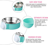 24 Pcs Crate Bowls for Dog Rabbit Ferret, Hanging Feeders - Bright / 12 - image 4