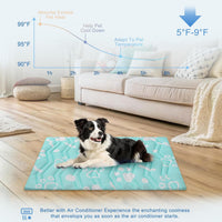 BEAUTYZOO Cooling Mat for Large Dogs, Self-Cooling - Aqua Blue / 36.0"L x 23.0"W x 1.0"Th(M) - image 2