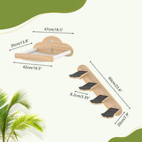 Cat Wall Shelves with 3 Steps - Hammock - image 2