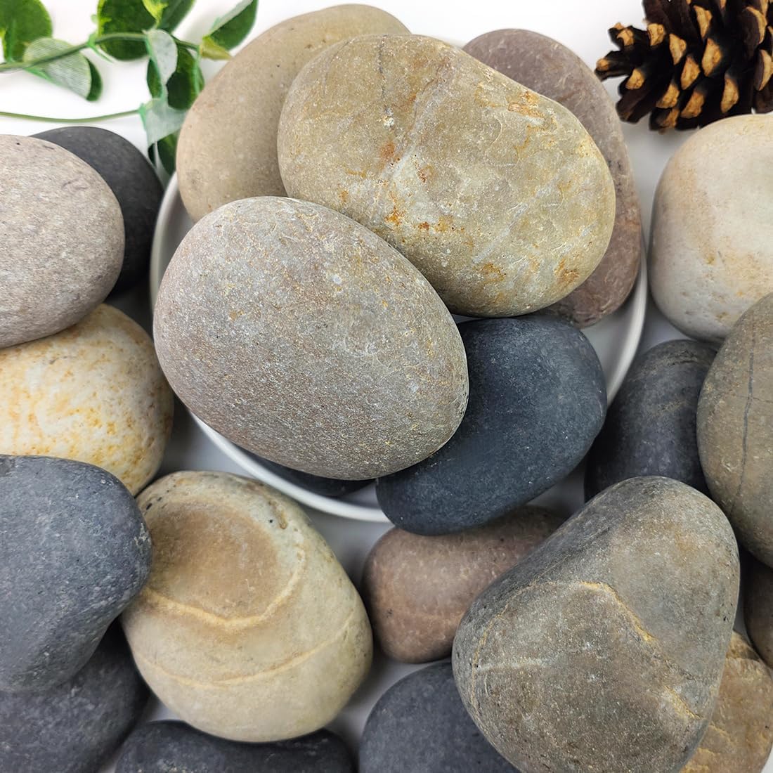 5lbs Aquarium Gravel, 1/4" Fish Tank Gravel Natural River Rocks – Daily Care for Fish - 20 Pounds / 3-4 Inch
