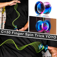 C130 YoYo Professional Responsive Yo yo Bearing for Kids Beginner - Dark Blue Pink yoyo