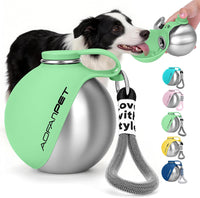 Portable Dog Water Bottle - Mint Green