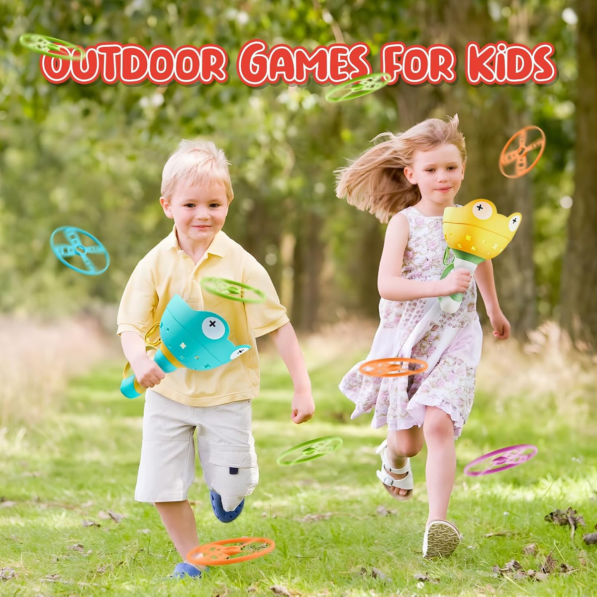 Outside Toys for Kids Ages 4-8 - Yellow+Green - image 2