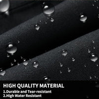 Coverado Front Seat Covers, Waterproof Canvas Seat Protector for Car Seat Cushions for Kids & Dogs, Compatible with 2015-2025 Ford F150 & 2017-2025 Ford F250 F350 F450(Black, 2PCS)