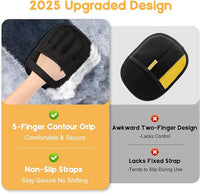 Pet Hair Remover, 2025 Upgrated Five-Finger Electrostatic Pet Hair Removal Gloves, Cat & Dog Hair Remover for Couch, Furniture,Clothing, Animal Fur Removal Tool, Cat Grooming Gloves-1PCS