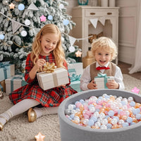 Ball Pit Balls Pack of 100 200 500 - Light Blue/Pink+ Pearl White+Gold / 100 balls - image 2