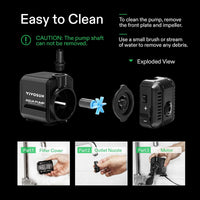 VIVOSUN 210GPH Submersible Fountain Water Pump for Pond - 5"×3"-130 (Pack of 2) - image 4