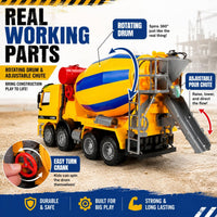 Liberty Imports 15" Oversized Construction Excavator Toy Digger - Cement Mixer - image 2