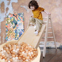 Realhaha Ball Pit Balls Baby Plastic Playpen Playball 2.15″ - Brown / 100 balls - image 4